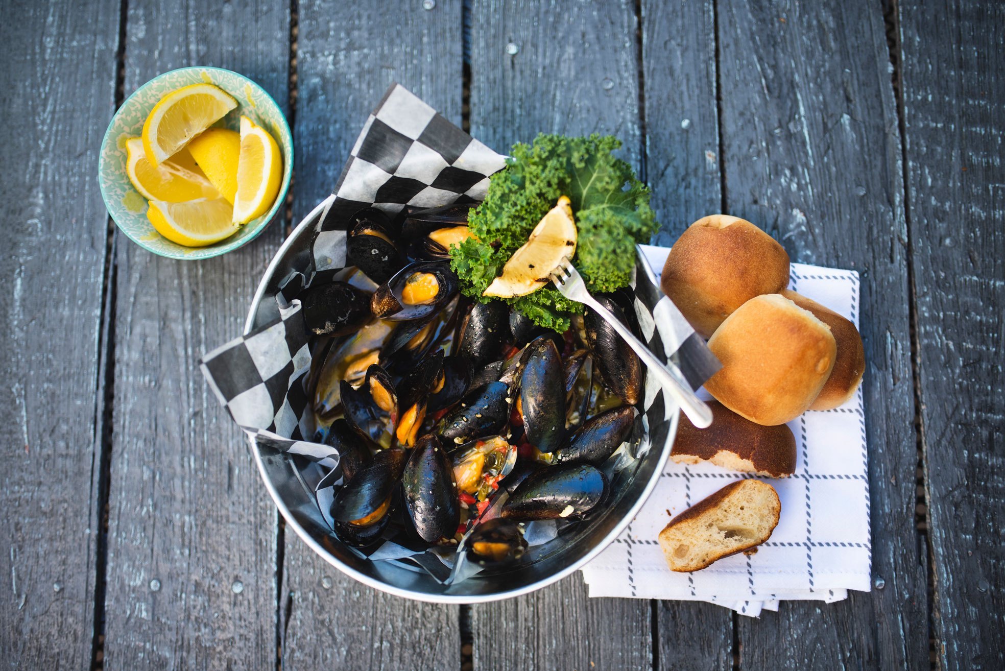 Steamed Mussles